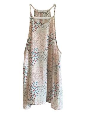 4/$20➡️ Paper Crane Cream Floral Patch Print Halter Flowy Tank – Size Medium EUC